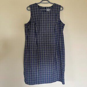 Blue and Yellow Plaid Dress